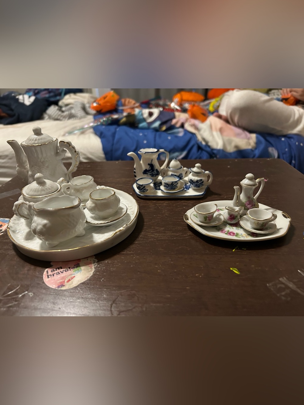 Mini doll tea sets